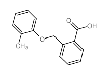2-(2-methy1phenoxymethy1)benzioc acid结构式