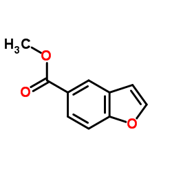 苯并呋喃-5-甲酸甲酯结构式