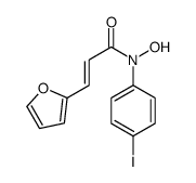 3-(furan-2-yl)-N-hydroxy-N-(4-iodophenyl)prop-2-enamide结构式