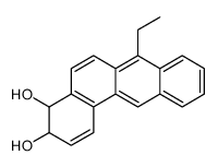 3,4-dihydroxy-3,4-dihydro-7-ethylbenz(a)anthracene Structure