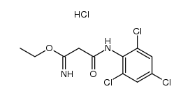 3-ethoxy-3-imino-2',4',6'-trichloropropionanilide hydrochloride Structure