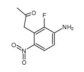 1-(3-Amino-2-fluoro-6-nitrophenyl)propan-2-one Structure