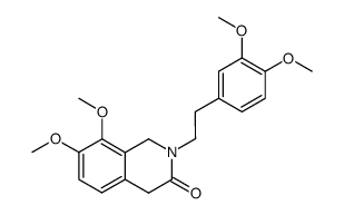 7,8-dimethoxy-2-(3,4-dimethoxyphenethyl)-1,2,3,4-tetrahydroisoquinolin-3-one Structure