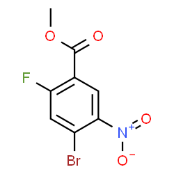 4-溴-2-氟-5-硝基苯甲酸甲酯结构式