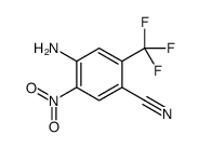 4-氨基-5-硝基-2-(三氟甲基)苯甲腈结构式