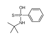 N-[hydroxy(phenyl)phosphinothioyl]-2-methylpropan-2-amine Structure