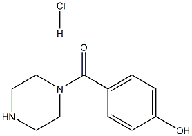 4-(哌嗪-1-基羰基)苯酚盐酸盐结构式