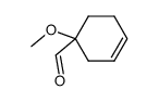 3-Cyclohexene-1-carboxaldehyde, 1-methoxy- (9CI) Structure