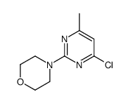 4-(4-氯-6-甲基-2-嘧啶基)吗啉结构式