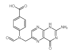 Benzoic acid,4-[[(2-amino-3,4-dihydro-4-oxo-6-pteridinyl)methyl]formylamino]- structure
