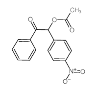 Ethanone, 2-(acetyloxy)-2-(4-nitrophenyl)-1-phenyl- (en)结构式