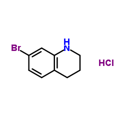 7-溴-1,2,3,4-四氢喹啉盐酸盐结构式
