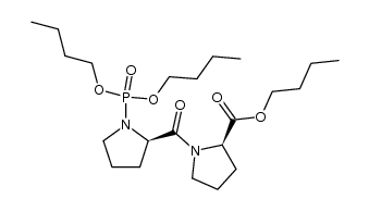 (R)-butyl 1-((R)-1-(dibutoxyphosphoryl)pyrrolidine-2-carbonyl)pyrrolidine-2-carboxylate结构式