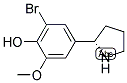 4-((2S)吡咯烷-2-基)-2-溴-6-甲氧基苯酚结构式