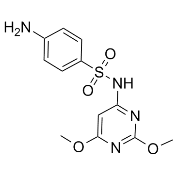 磺胺二甲氧嗪结构式