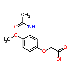 (3-Acetamido-4-methoxyphenoxy)acetic acid结构式
