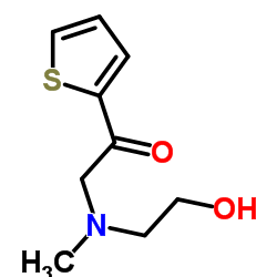 2-[(2-Hydroxyethyl)(methyl)amino]-1-(2-thienyl)ethanone结构式