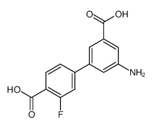 4-(3-amino-5-carboxyphenyl)-2-fluorobenzoic acid Structure