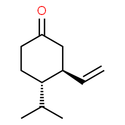 Cyclohexanone, 3-ethenyl-4-(1-methylethyl)-, (3S-trans)- (9CI)结构式