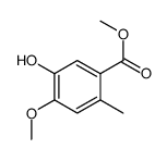 5-羟基-4-甲氧基-2-甲基苯甲酸甲酯结构式
