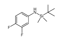 1-tert-butyl-N-(3,4-difluorophenyl)-1,1-dimethylsilanamine结构式