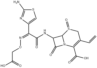 头孢克肟 1-氧化物结构式