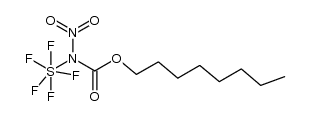 N-(pentafluorosulfanyl)-N-nitro octyl carbamate结构式