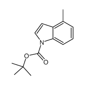 tert-butyl 4-methylindole-1-carboxylate结构式