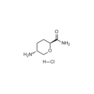 (2S,5R)-5-氨基四氢-2H-吡喃-2-羧酰胺盐酸盐结构式