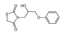 3-(2-hydroxy-3-phenoxypropyl)-1,3-thiazolidine-2,4-dione结构式