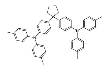 4-methyl-N-[4-[1-[4-(4-methyl-N-(4-methylphenyl)anilino)phenyl]cyclopentyl]phenyl]-N-(4-methylphenyl)aniline结构式