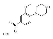 1-(2-methoxy-4-nitrophenyl)piperazine,hydrochloride结构式