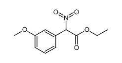 ethyl 2-(3-methoxyphenyl)-2-nitroacetate结构式