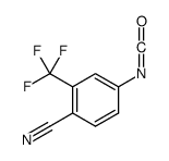 4-isocyanato-2-(trifluoromethyl)benzonitrile Structure