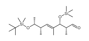 (2R,3R,6S,7R,E)-7-(((tert-butyl)dimethylsilyl)oxy)-2,4,6-trimethyl-3-((trimethylsilyl)oxy)oct-4-enal Structure