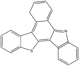 5H-苯并[a]苯并[4,5]噻吩并[3,2-c]咔唑结构式