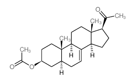 Pregn-7-en-20-one,3-(acetyloxy)-, (3b,5a)- (9CI)结构式