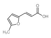 (2E)-3-(5-甲基-2-呋喃基)丙烯酸结构式