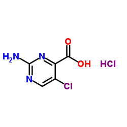 2-氨基-5-氯吡啶-4-羧酸盐酸盐结构式