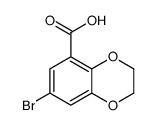 7-BROMO-2,3-DIHYDROBENZO[B][1,4]DIOXINE-5-CARBOXYLIC ACID Structure