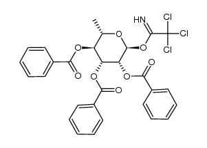 perbenzoylated rhamnose trichloroacetimidate Structure