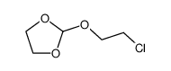 Orthoformic acid,cyclic ethylene 2-chloroethyl ester (8CI) Structure