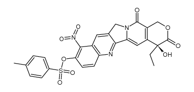 9-nitro-10-(p-toluenesulfonyl)camptothecin Structure