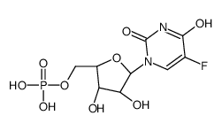 1-(5-Phospho-beta-D-arabinofuranosyl)-5-fluorouracil结构式