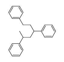 (1-methylhexane-1,3,5-triyl)trisbenzene Structure