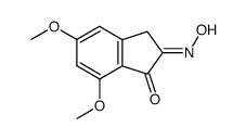 5,7-dimethoxy-2-oximido-1-indanone Structure
