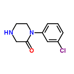 1-(3-Chlorophenyl)-2-piperazinone structure