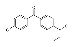 (4-chlorophenyl)-[4-(1-methylsulfanylpropyl)phenyl]methanone Structure