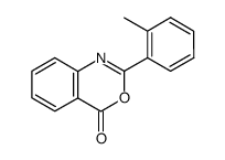2-(2-methylphenyl)-4H-3,1-benzoxazin-4-one结构式