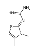 (1E)-1-(3,4-dimethyl-1,3-thiazol-2-ylidene)guanidine结构式